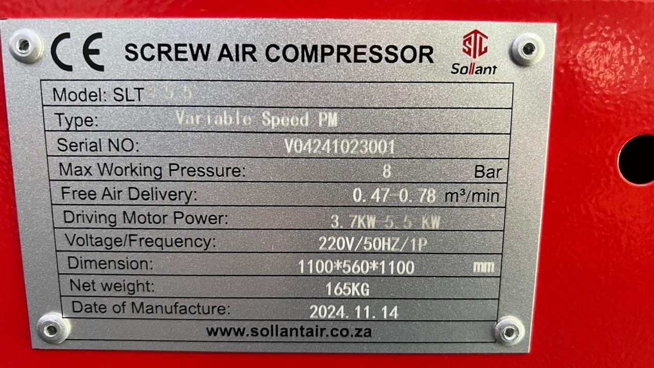 Sollant Pak VSD 3.7KW - 5.5KW
