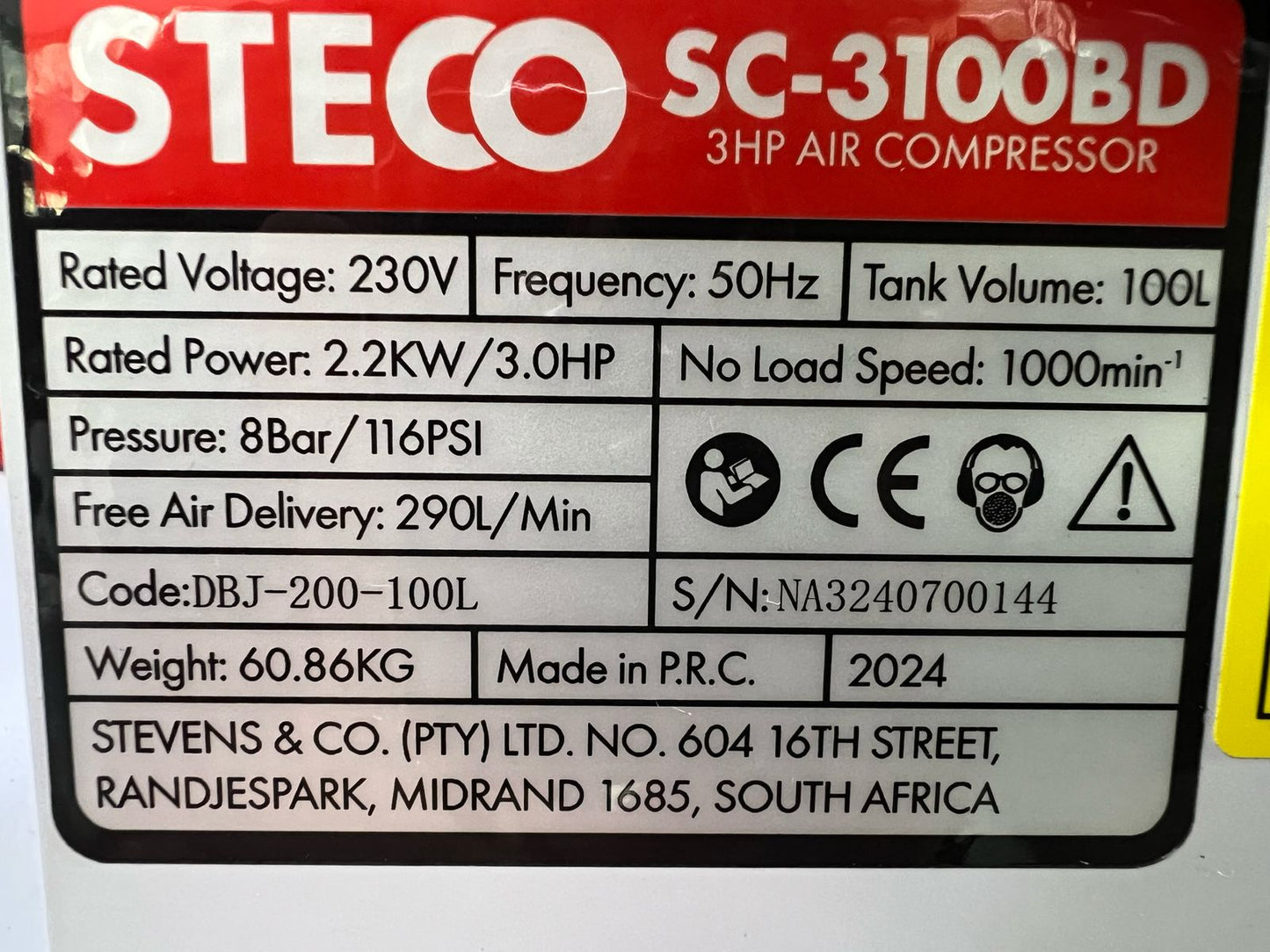 Steco 2.2KW / 3HP