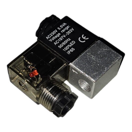 1/8" Solenoid 230-Vac 2/2-Way N/O